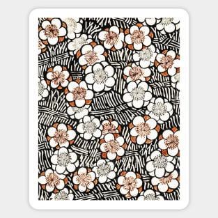 Floral Pattern,1893 by Watanabe Seitei Sticker